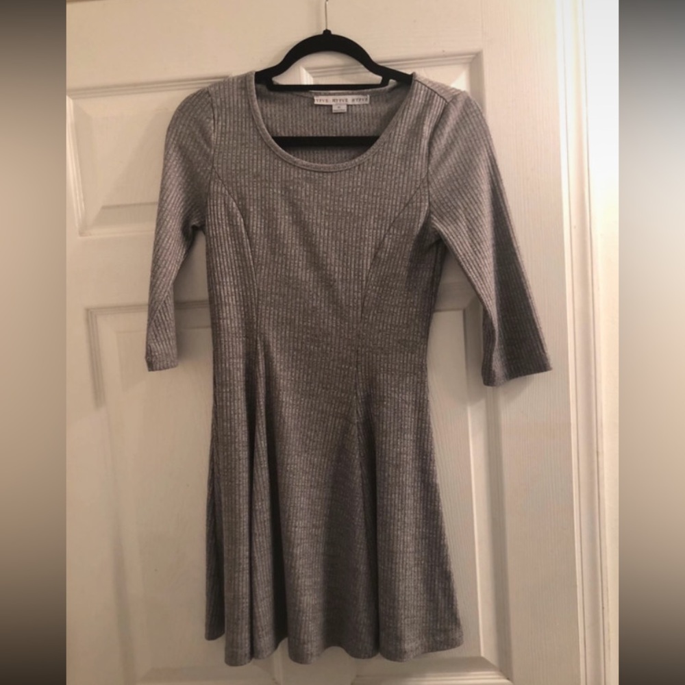 Gray Skater Dress